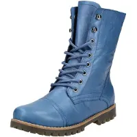 Andrea conti Bottines à lacets bleu roi