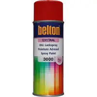 Belton Peinture aérosol RAL 3000 Rouge feu brillant 400ML SPECTRAL