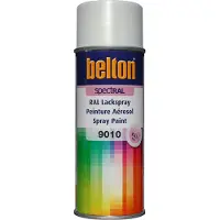 Belton Peinture aérosol RAL 9010 Blanc pur brillant 400ML SPECTRAL