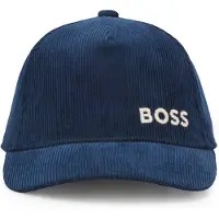 BOSS Casquette en velours de coton à logo brodé pour enfant
