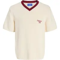 Jack & Jones Pull-over rouge / blanc cassé