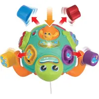 WINFUN Jouet à tirer tortue avec formes, +12 mois,