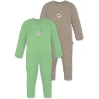 Normani Barboteuse / body 'Waverly' beige foncé / vert