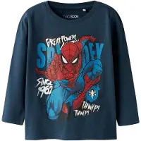 TWO SOON T-Shirt 'Spider-Man' bleu nuit / bleu roi / rouge / blanc