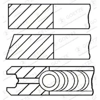 GOETZE Jeu de segments de piston ENGINE 08-441700-00