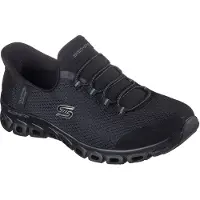 SKECHERS Femmes-Sneaker-Slipper Noir, Couleur:noir, EU Taille:39