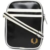 Fred perry pour homme. L1179 Petit sac bandoulière classique noir (OSFA), Casuel, Polister recyclé, Durable