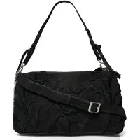 Desigual Sac a main ROMEO FLORAL BERGAMO femmes - Noir - Unique