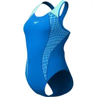 Speedo Placement Laneback Swimsuit Noir UK 34 Femme
