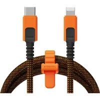 Telco Accessories Cable Xtreme USB-C / Lightning, 1,5m, Noir/Orange