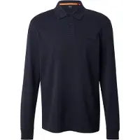 BOSS Polo à manches longues en coton avec détail de logo