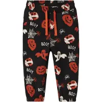Name it Pantalon 'Halloween' orange / noir / blanc