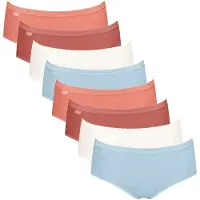 Sloggi Slip 'Basic+' bleu clair / orange / merlot / blanc