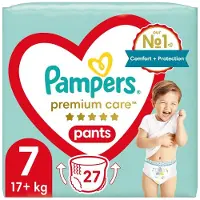 Pampers Premium Care Pants Size 7 culottes de protection jetables 15+ kg 27 pcs