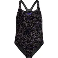 Speedo Hyperboom Allover Swimsuit Noir 7-8 Years Fille