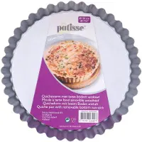 Patisse Głęboka forma do tarty z wyjmowanym dnem 20 cm Silver Top uniwersalny, Moule à gâteau, Argent