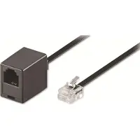 Goobay Câble d'extension RJ12 - RJ12 mâle vers RJ12 femelle - Plat 6 conduc