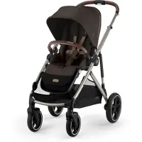 Cybex Gazelle S poussette / poussette jumelle / poussette pour jumeaux, Couleur:Chocolate Brown
