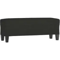 vidaXL Banc Noir 100x35x41 cm Tissu