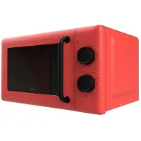 Cecotec Four à micro-ondes mécanique Proclean 3110, rouge, avec grill, 20 litres. Puissance de 700W en 6 niveaux, grill de 800W et fonction de décongélation