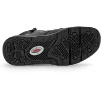 Gabor Rollingsoft Rollingsoft Bottine à lacets 76.888.57, cuir lisse, noir (velours), laçage et fermeture éclair, voûte plantaire amovible 41