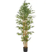 Beliani Plante artificielle BAMBOO Vert
