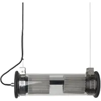 DCW éditions In The Tube 100-350 Suspension Horizontal | Silver | Silver Mesh | Black