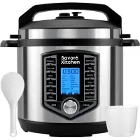 Savoré Kitchen Autocuiseur - 6L - Sans PFAS - Autocuiseur, rice cooker, slow cooker, steamer & sous-vide en un - Multicooker