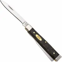 Case Knives Case Baby Doc Black Curly Oak Wood, 14007, 7282SP SS couteau de poche