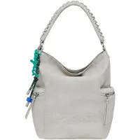 Desigual Sac à dos stylé pour femme Beige avec bretelles et poches amovibles