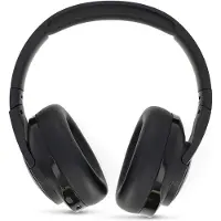 Nedis Casque supra-auriculaire sans fil | Autonomie maximale : 28 h | Microphone intégré | Contrôle par pression | Hybride (ENC + ANC) |vocale | Contrôle du volume | Noir