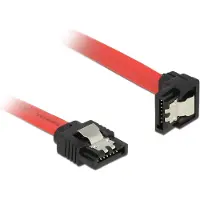 DeLOCK Câble SATA 6 Gb/s Connecteur droit > Connecteur SATA coudé ve