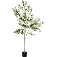 Beliani Plante artificielle OLIVE TREE Vert