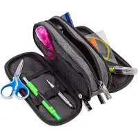 Wedo 242 45037 Etui à crayons College, polyester, gris