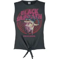 Black Sabbath Top de - Amplified Collection - Paranoid - S - XL - pour Femme - anthracite - Taille M