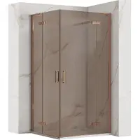 REA Cabine De Douche Hugo Double 90x100 Copper Brush