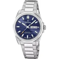 Festina Montre à affichage analogique bleu