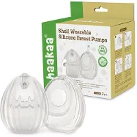 HAAKAA Collecteur de lait et Tire-lait - Palourde - 2 Pack - 120 - - UneTaille - Tire-lait