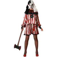 Atosa Clown Halloween Woman Costume Multicolore XS-S