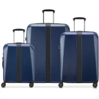 DELSEY PARIS Ensemble de bagages 'Promenade Hard 2.0' bleu / noir