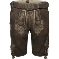 Krüger Collection Pantalon folklorique 'Olias' brun foncé