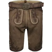 Krüger Collection Pantalon folklorique 'Devian' marron / jaune