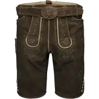 Krüger Collection Pantalon folklorique 'Cailan' marron / pétrole