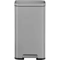 EKO - Madison Poubelle à pédale 30 litres - Plastique inoxydable - Couleur grise