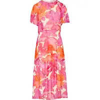 Comma Robe beige / orange / rose