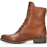 Manfield Bottines à lacets cognac