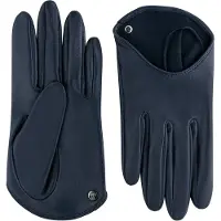 Roeckl Gants 'VERONA' bleu foncé / argent
