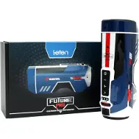 Leten SM Future Pro - masturbateur à piston, à serrage et chauffant sur secteur (bleu)