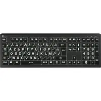 Logickeyboard LKB-LPWB-A2PC-FR Clavier USB AZERTY Français Noir (LKB-LPWB-A2PC-FR)