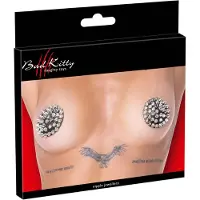 Bad Kitty - cache-tétons strass cloutés - noir